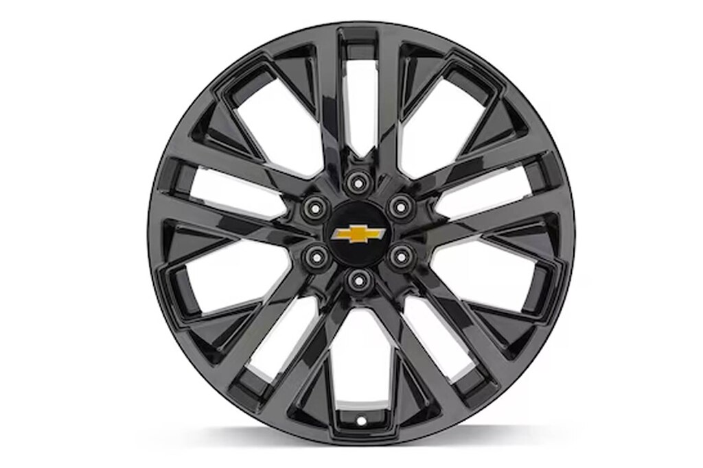 Rin de aluminio de 22 pulgadas negro brillante con 5 brazos, Chevrolet Tahoe 2024
