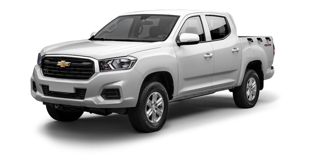Camioneta pickup 4 cilindros en color blanco