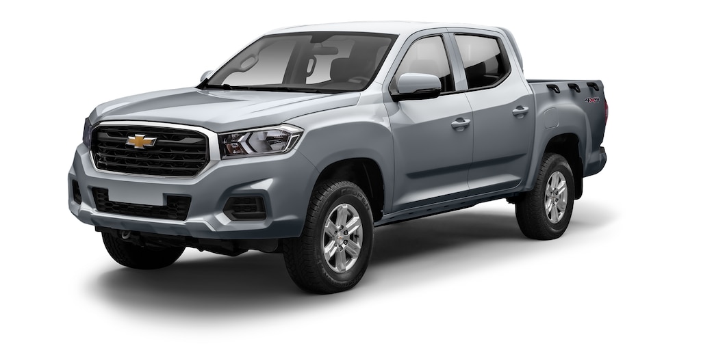 Pickup Chevrolet en color plata brillante
