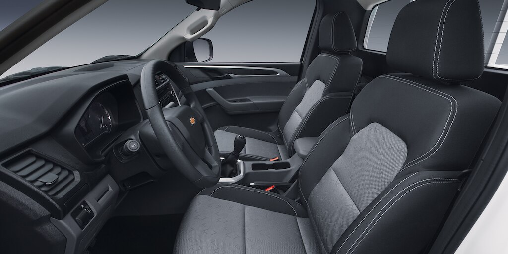 Pickup Chevrolet con interior Tela Gris